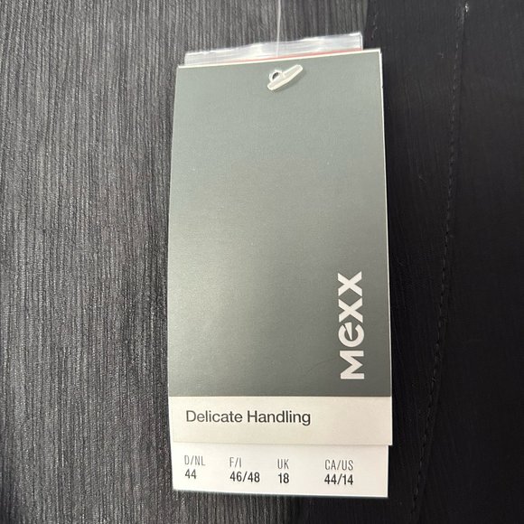 Mexx Sheer Black Blouse Size 14 - Picture 4 of 4